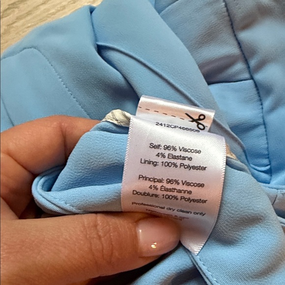 Veronica Beard Edia Pant in Blue Sky, size 4 Perfect Spring Summer Color - Picture 10 of 10